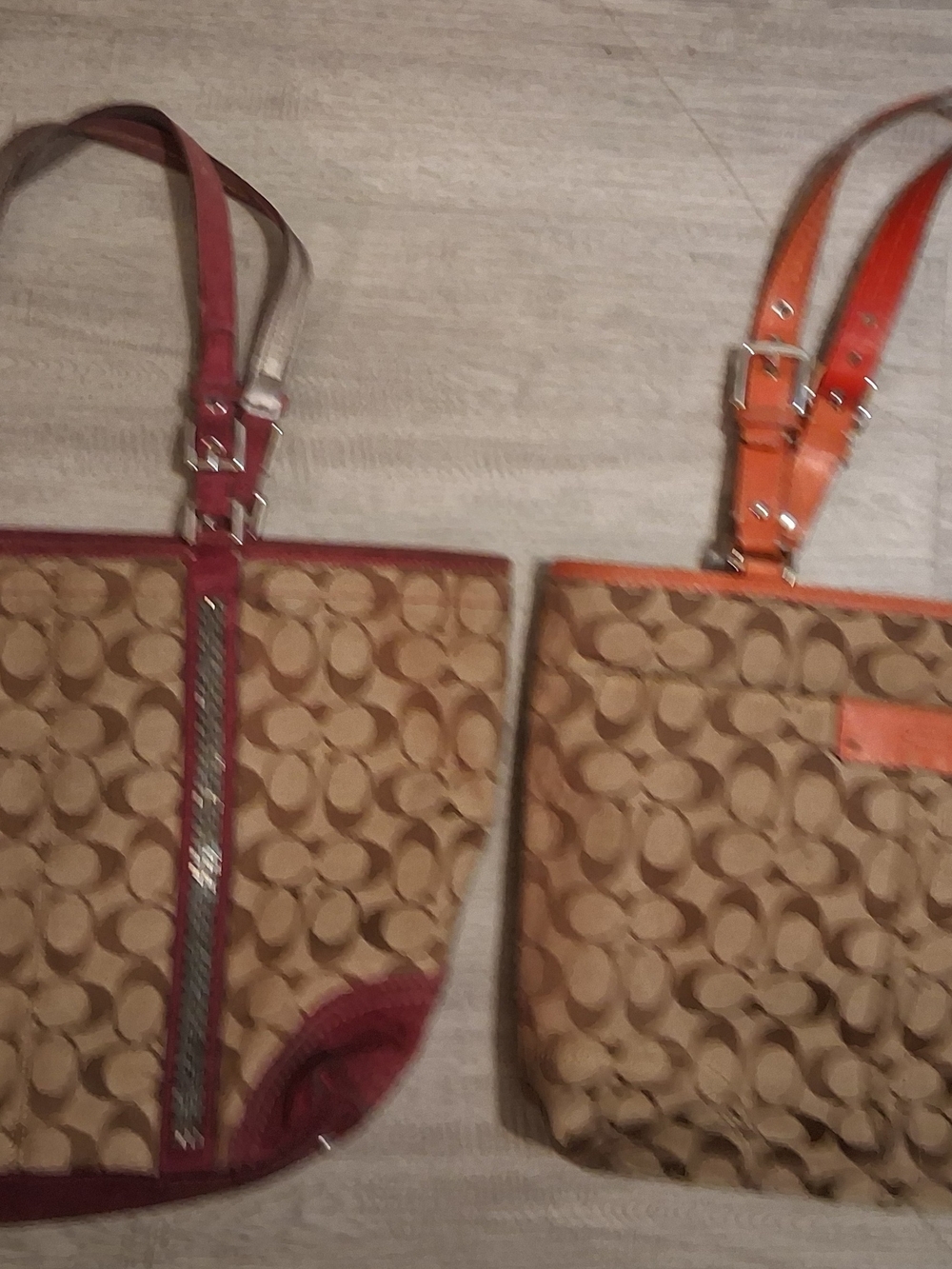 Lot Of 2 Coach Totes